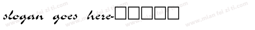 slogan goes here字体转换